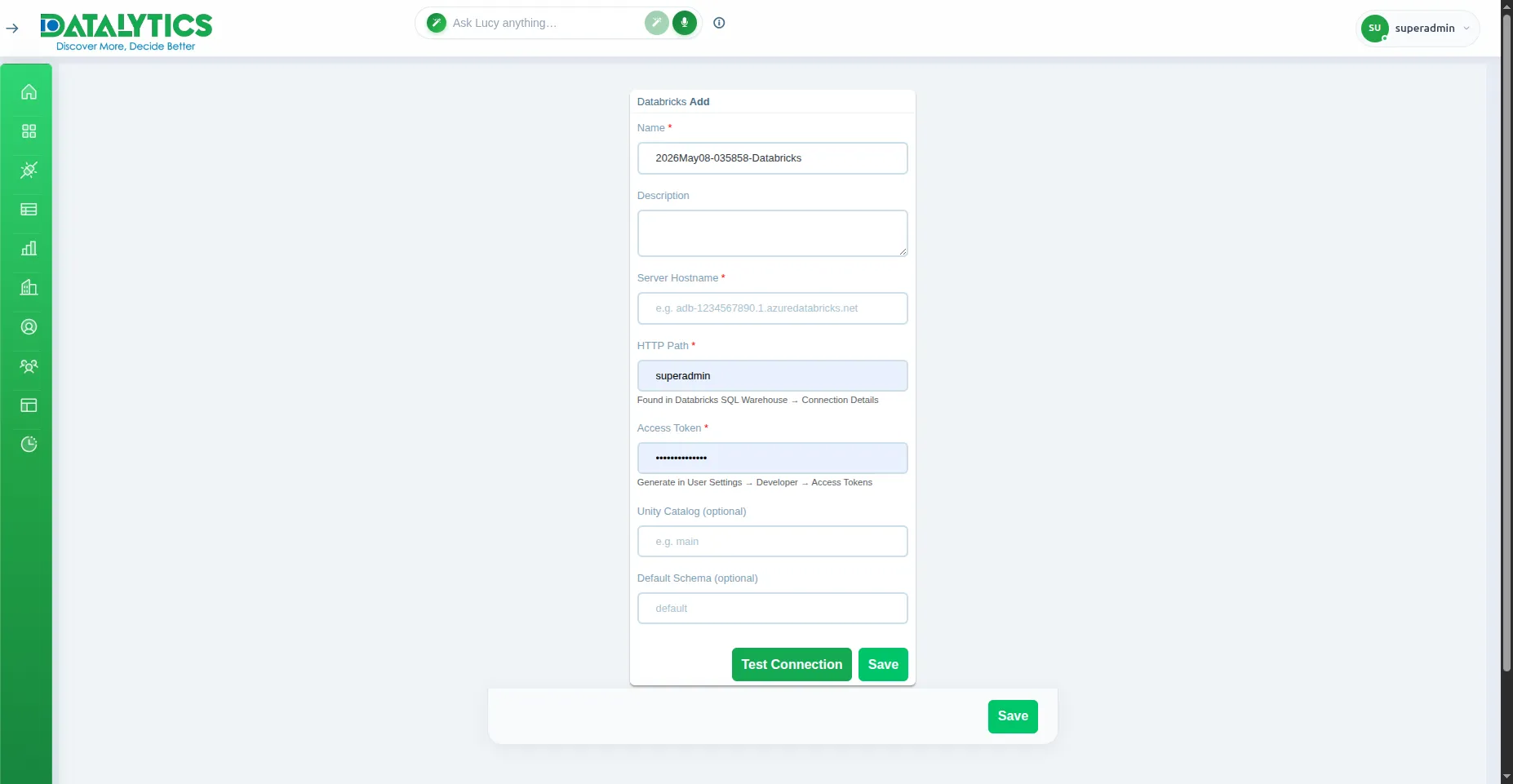 Databricks Configuration