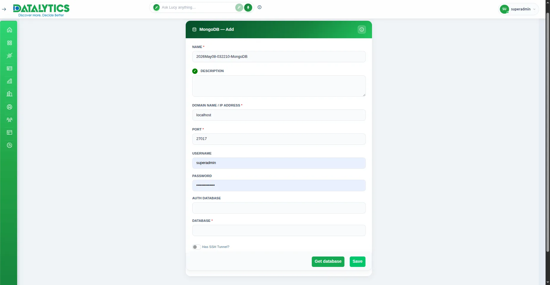 MongoDB Configuration