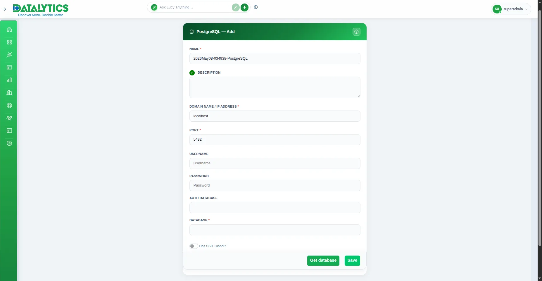 PostgreSQL Configuration